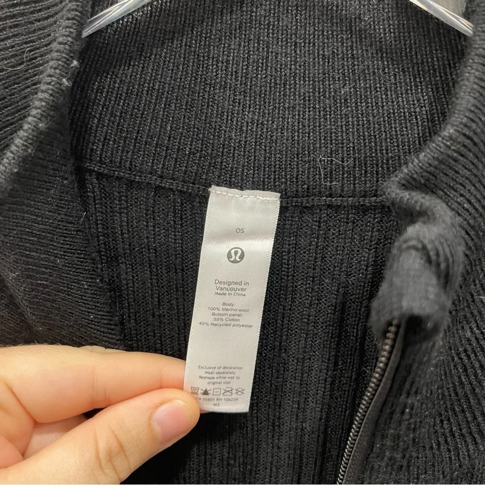 Lululemon On The Go Merino Wool Poncho Oversized Zip High Neck